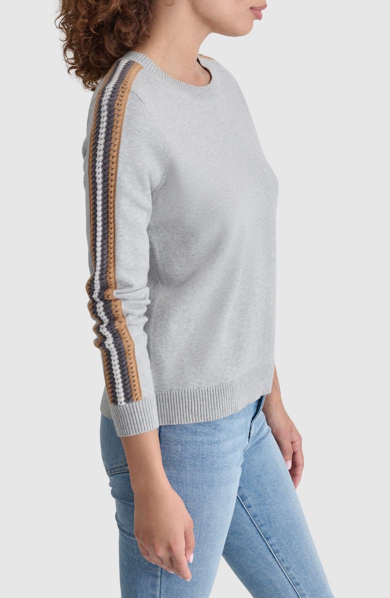 DKNY Pointelle Knit Crew Sweater, Alternate, color,