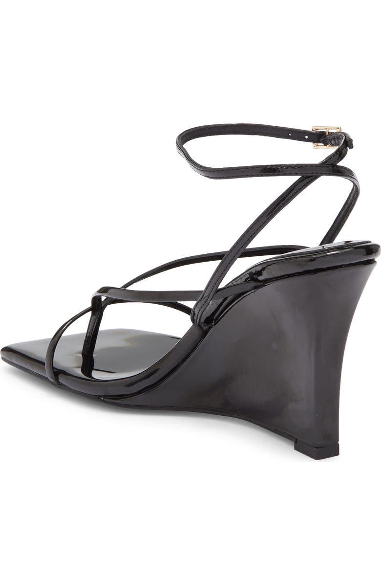 Jeffrey Campbell Herz Wedge Sandal, Alternate, color, Black Patent