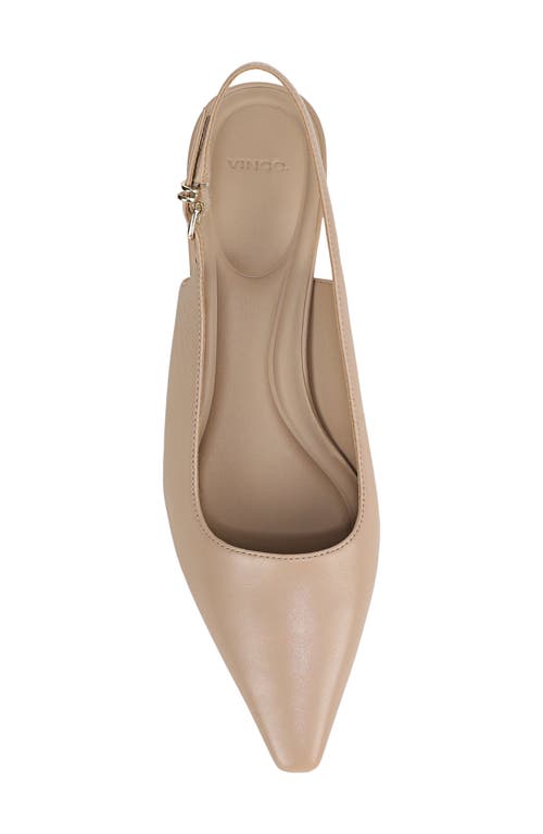 Vince Sabra Slingback Kitten Heel Pump In Neutral
