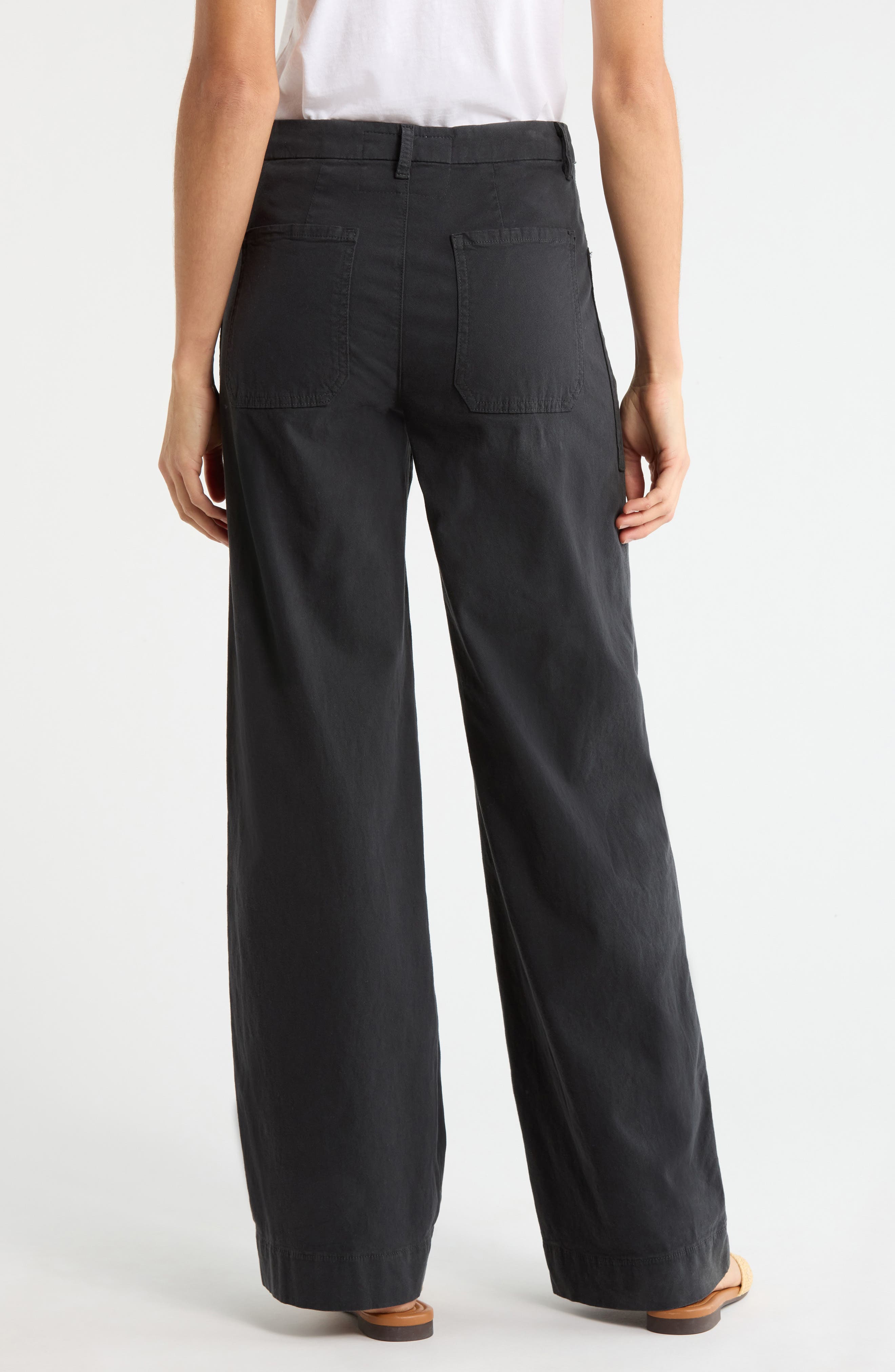 Limerick Pocket Wide Leg Pants - image 2