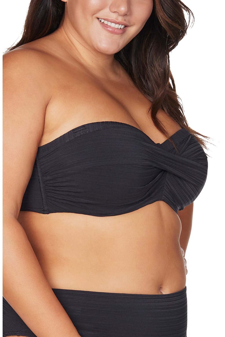 Aria Botticelli D- & DD-Cup Underwire Bikini Top, Alternate, color, BLACK