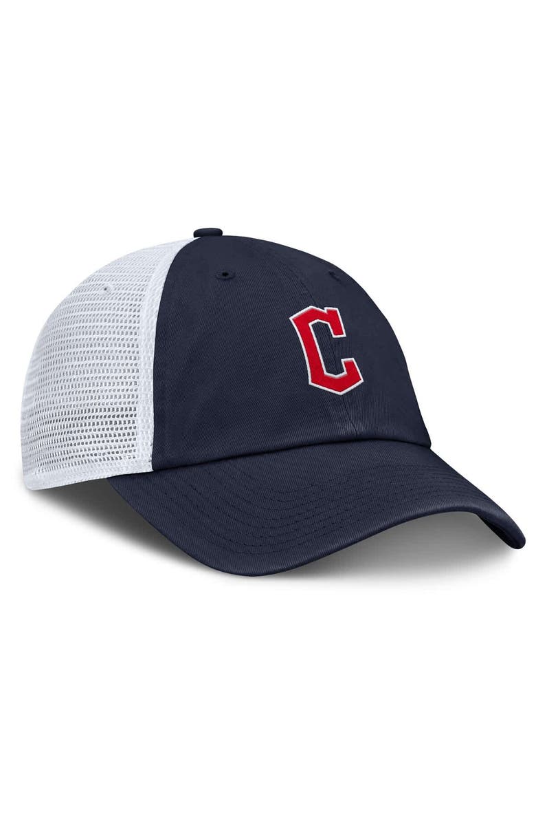 Nike Men's Nike Navy/White Cleveland Guardians Club Trucker Adjustable Hat, Alternate, color, Navy