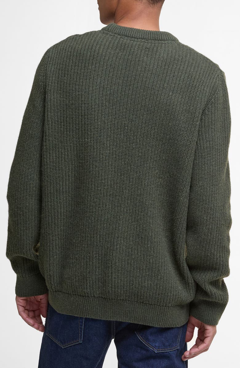 Barbour Cleveland Wool Blend Sweater, Alternate, color, Duffle Bag