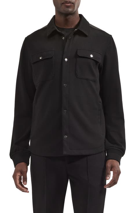 Soft Touch Knit Shirt Jacket