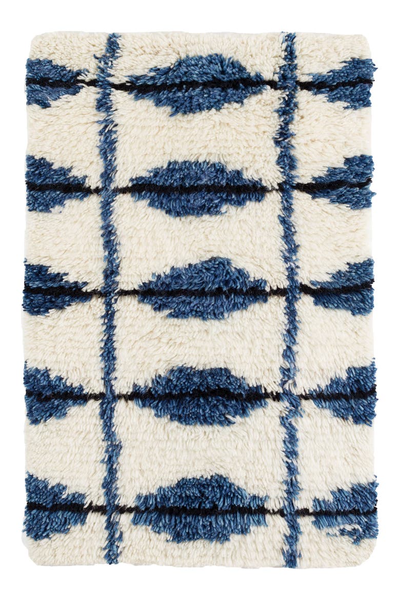 Noma Wool Blend Rug, Main, color, INDIGO