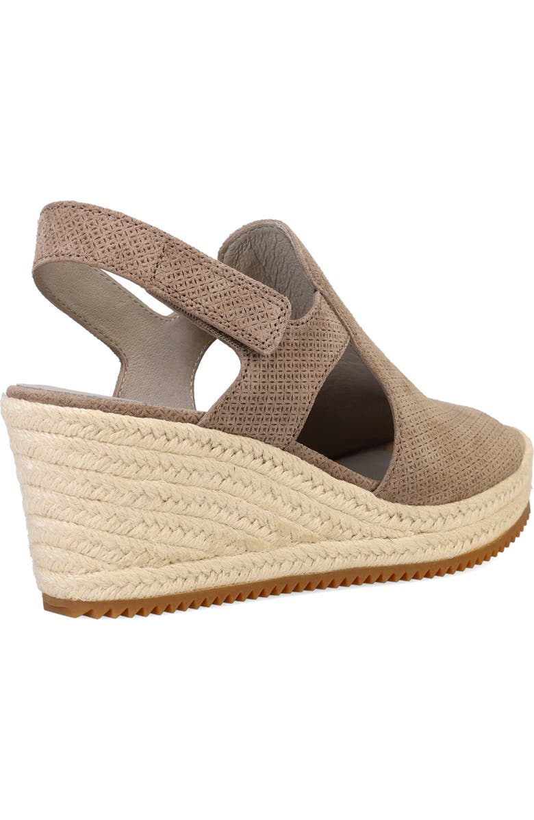 Eileen Fisher Wilda Slingback Espadrille Platform Wedge Sandal, Alternate, color, Marble