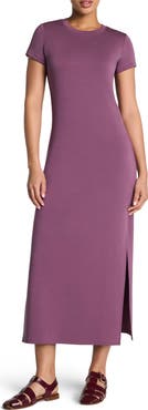 SPANX® AirEssentials Stripe Side Slit Maxi Dress