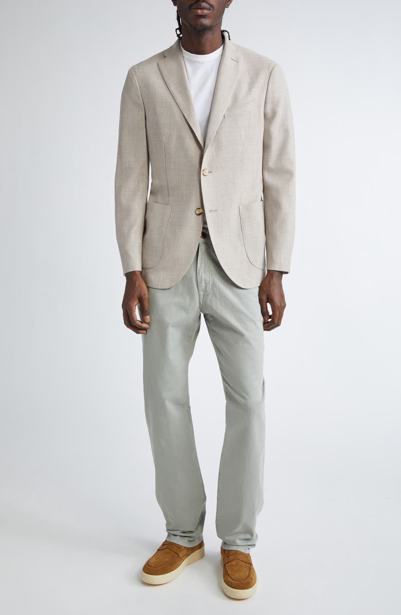 Boglioli Wool Hopsack Sport Coat, Alternate, color, Beige