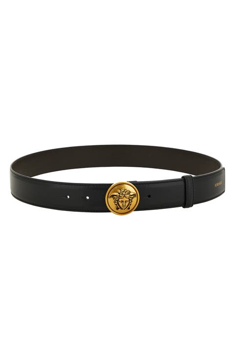 Medusa Biggie Leather Belt