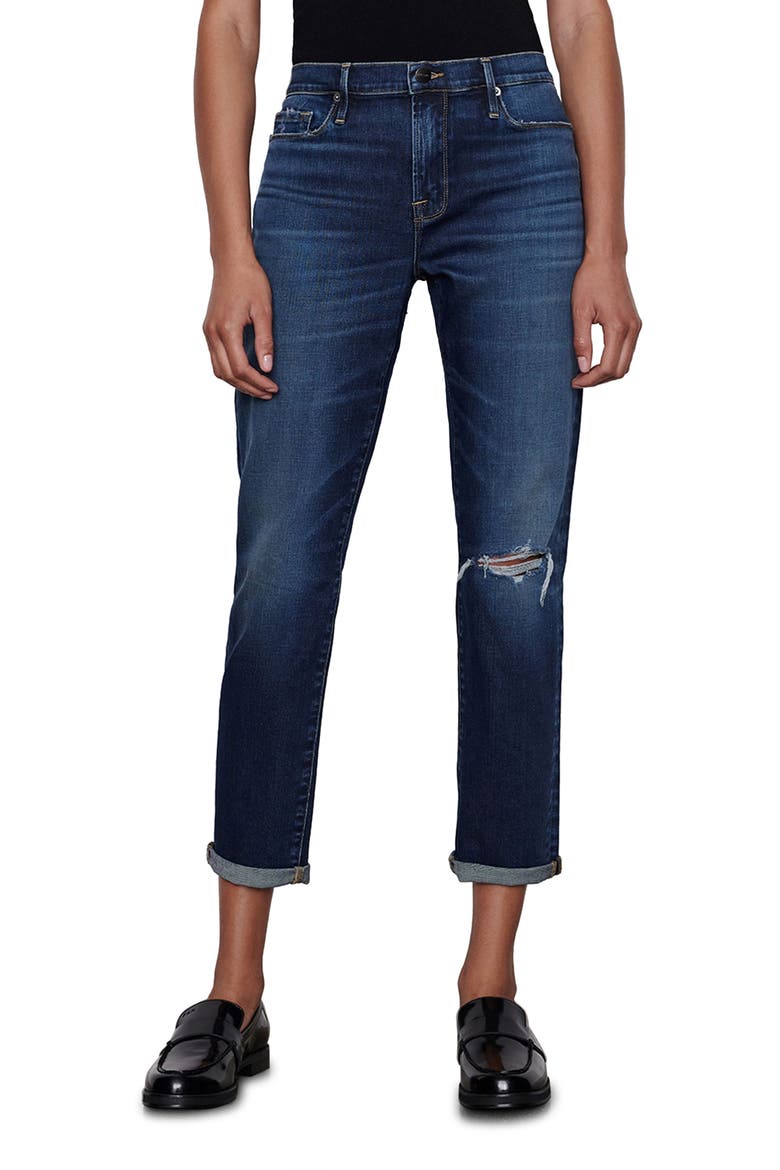 Le Garcon Ankle Boyfriend Jeans, Main, color, CARIBOU