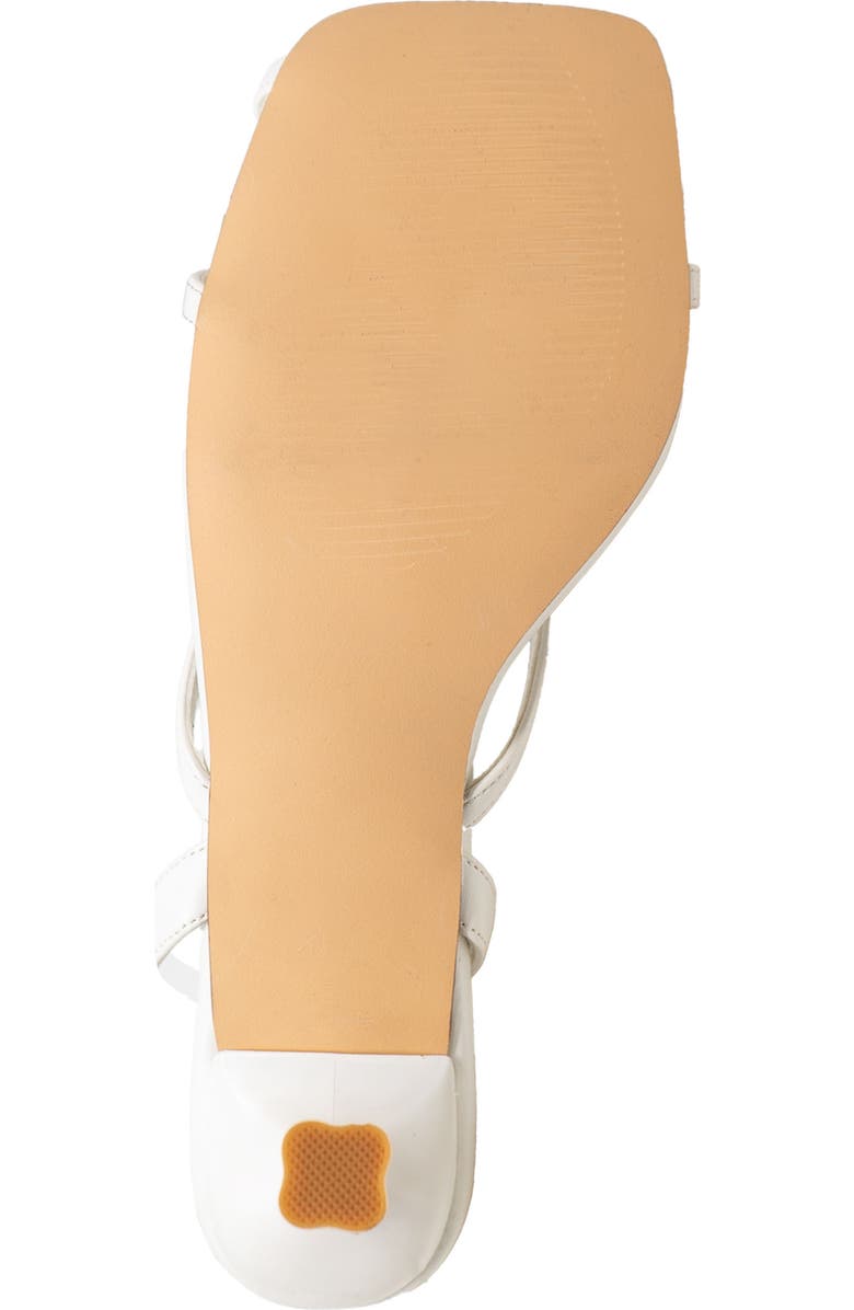 CHASE AND CHLOE Itaty Ankle Wrap Sandal, Alternate, color, White