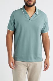 Emporio Armani Piqué Johnny Collar Polo