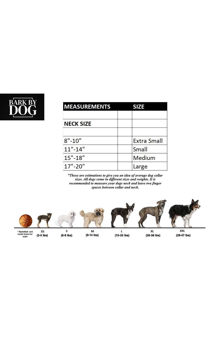 Bark by Dog Toga Luxury Dog Collar, Alternate, color, Silver