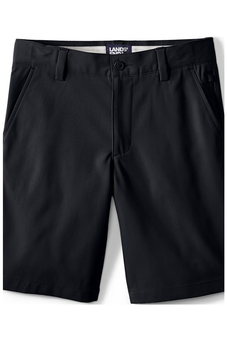 Boys Husky Active Performance Chino Shorts, Alternate, color, Black