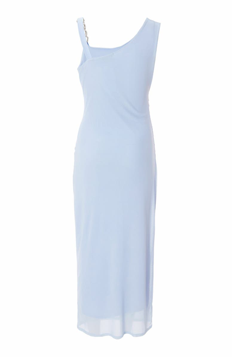 QUIZ Mesh One Shoulder Chain Detail Maxi Dress, Alternate, color,