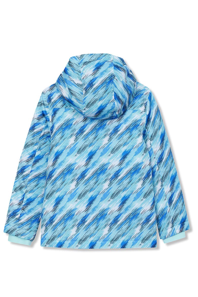 Kids Husky Winter Jacket, Alternate, color, Aqua Splash Brush