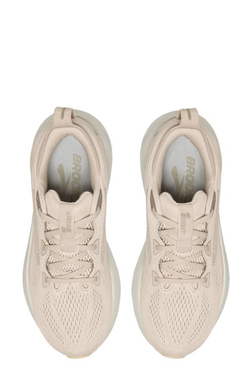 Brooks Glycerin 22 Running Shoe In Almond Peach/london Fog/almond