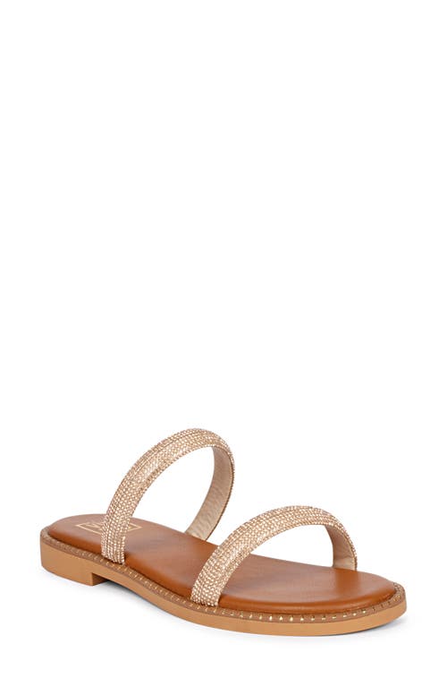 Saint G Zaeneb Slide Sandal In Champagne