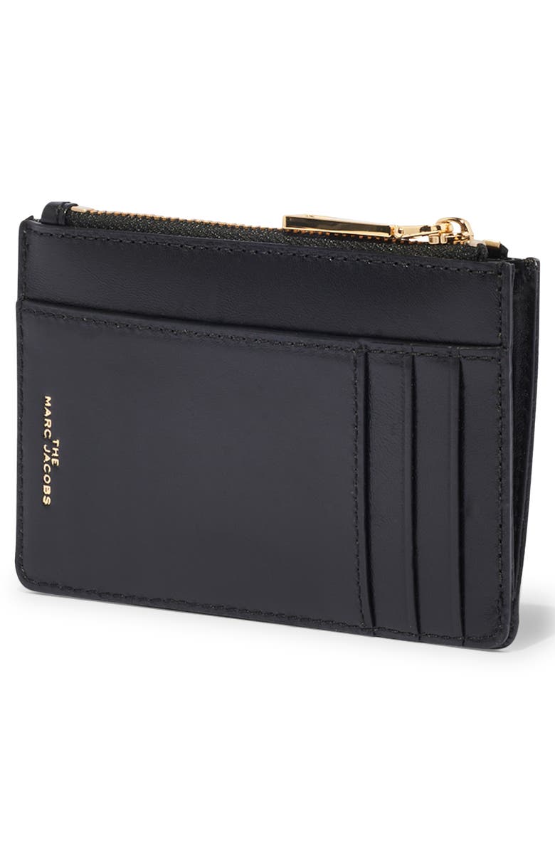 Marc Jacobs Zip Leather Wallet, Alternate, color, 