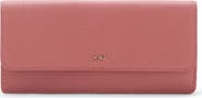 MANGO Faux Leather Flap Wallet