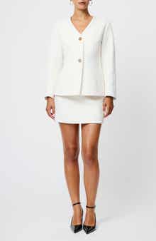 French Connection Boiled Wool Miniskirt
