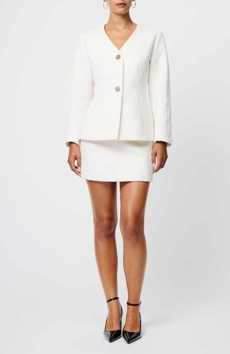 French Connection Boiled Wool Miniskirt