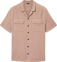 John Varvatos Amadora Organic Cotton Button-Up Camp Shirt