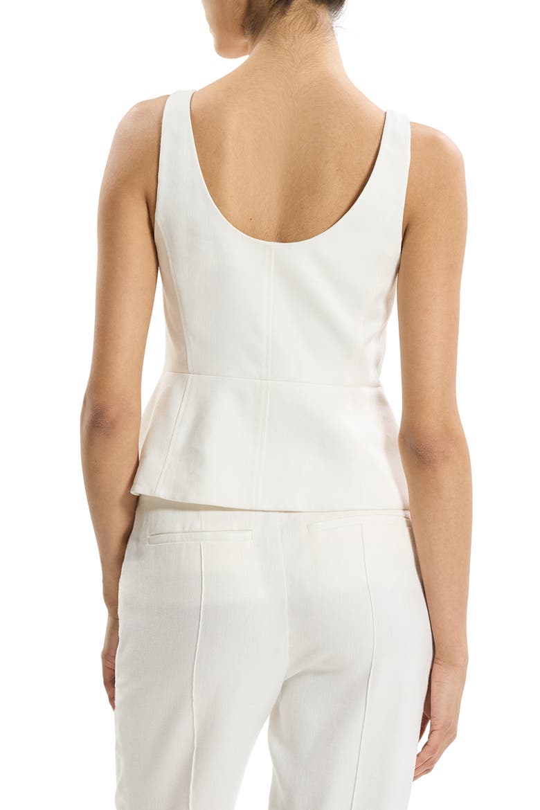 Linen Blend Vest, Alternate, color, IVORY