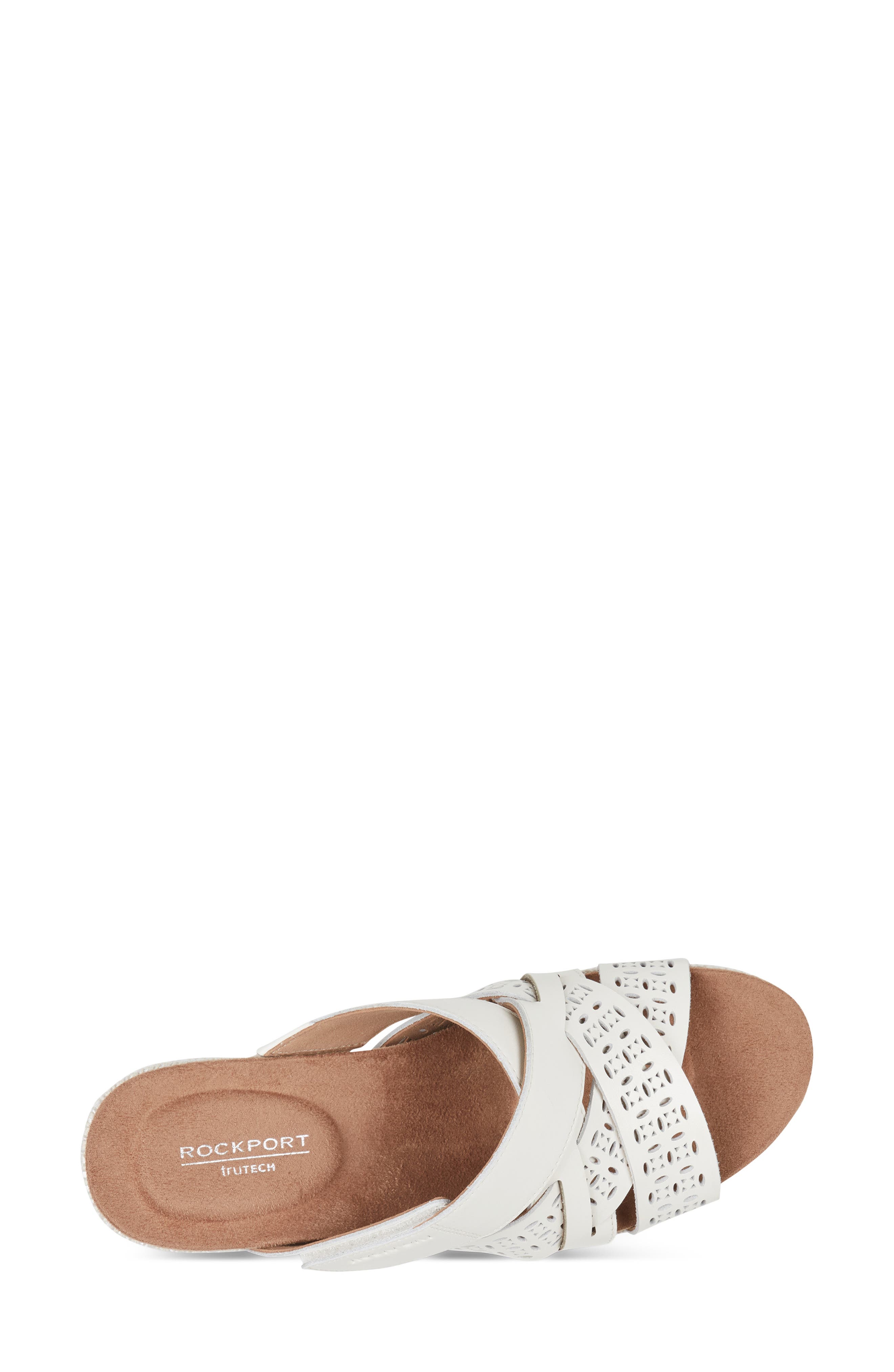 Britta Platform Wedge Slide Sandal, Alternate, color, IVORY