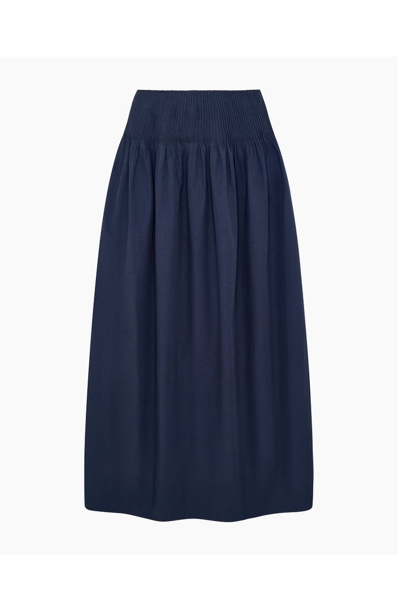 Onia Full Pintuck Skirt, Alternate, color, Noir Navy