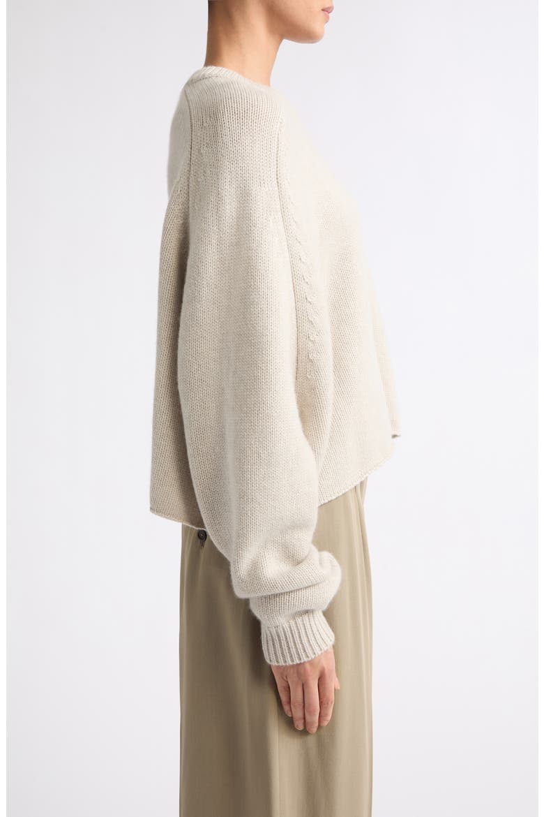Karine Oversize Raglan Sleeve Cashmere Sweater, Alternate, color, OYSTER