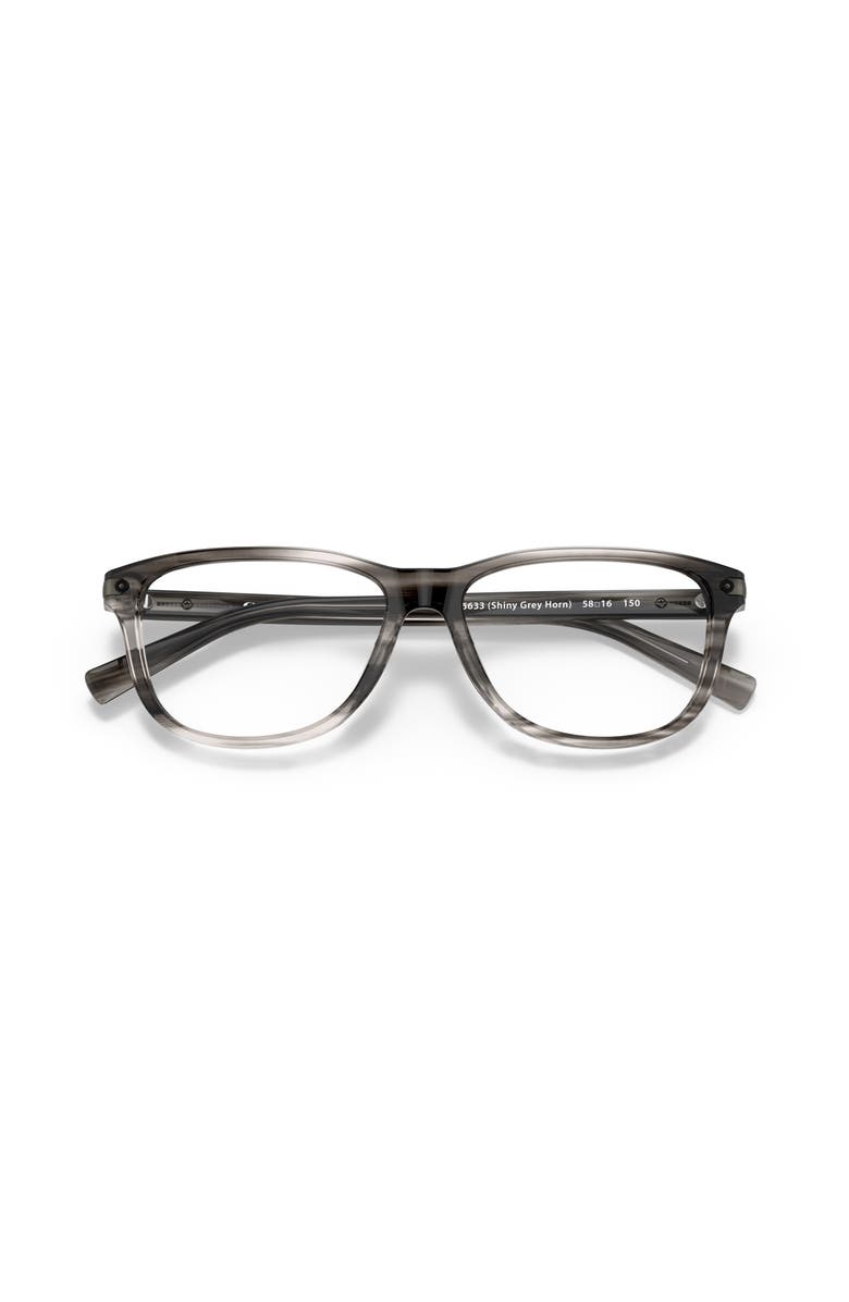 COACH 58mm Rectangle optical glasses, Alternate, color, Grey