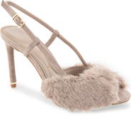 Kenneth Cole Londyn Faux Fur Slingback Sandal