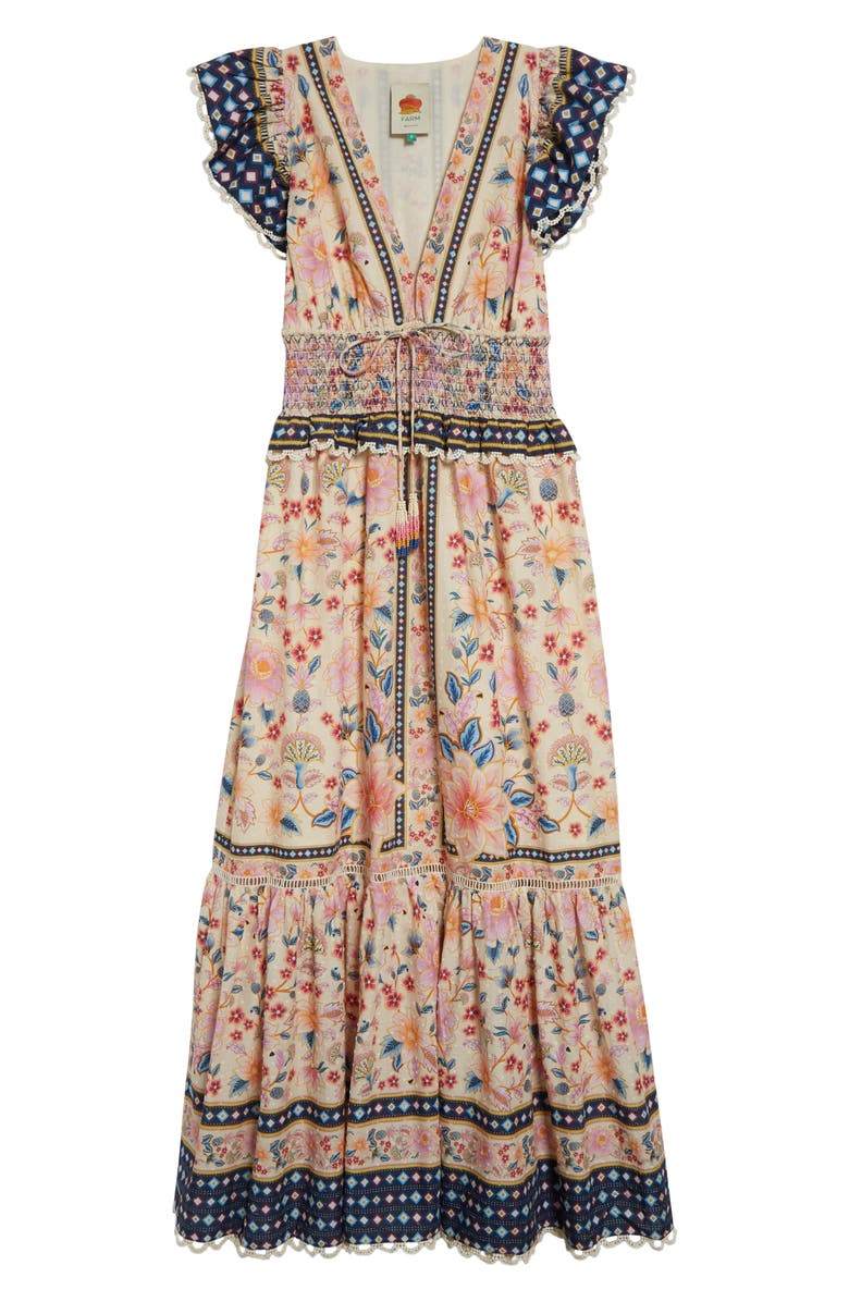 FARM Rio Superbloom Tapestry Cotton Dress, Alternate, color, 