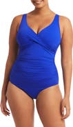 Sea Level Cross Front One-Piece Swimsuit