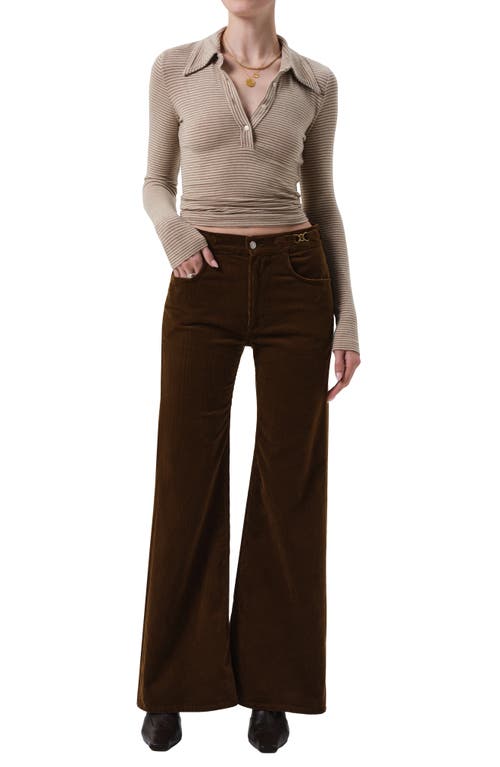 Citizen Of Humanity Citizens Of Humanity Shaea Polo Top In Brown