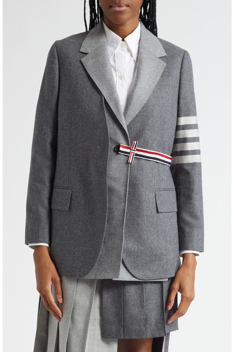 4-Bar 2-in-1 Wool & Cashmere Sport Coat, Main, color, MEDIUM GREY