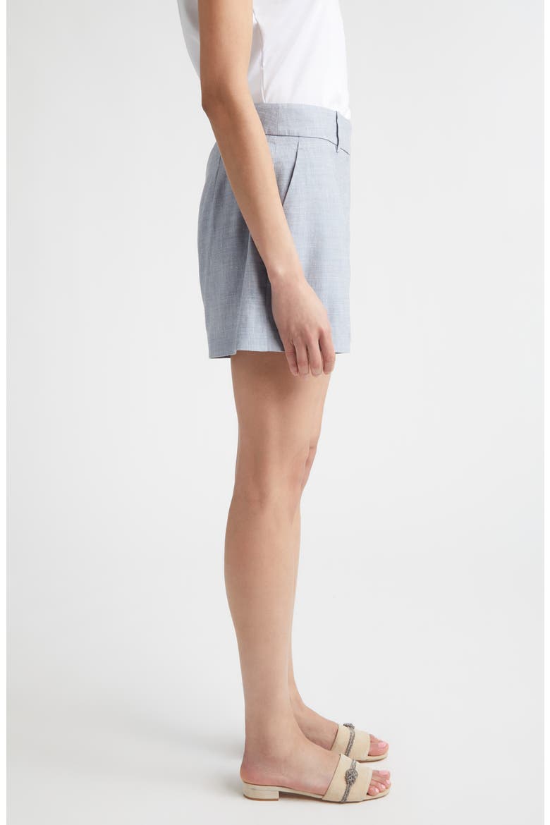 Linen & Wool Chambray Shorts, Alternate, color, 130 SKY BLUE