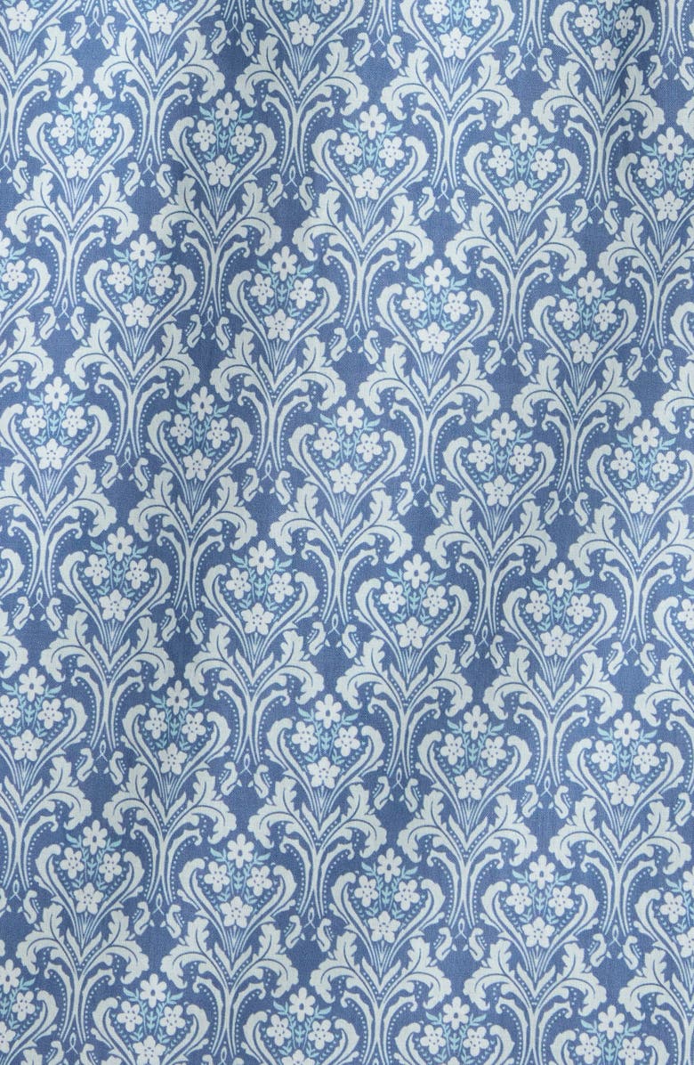 SUGARLIPS Lena Floral Puff Sleeve Top, Alternate, color, Blue-White