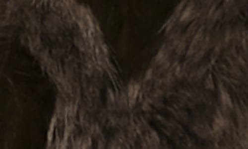 Apparis Lillet Faux Fur Patchwork Bomber Jacket In Brown