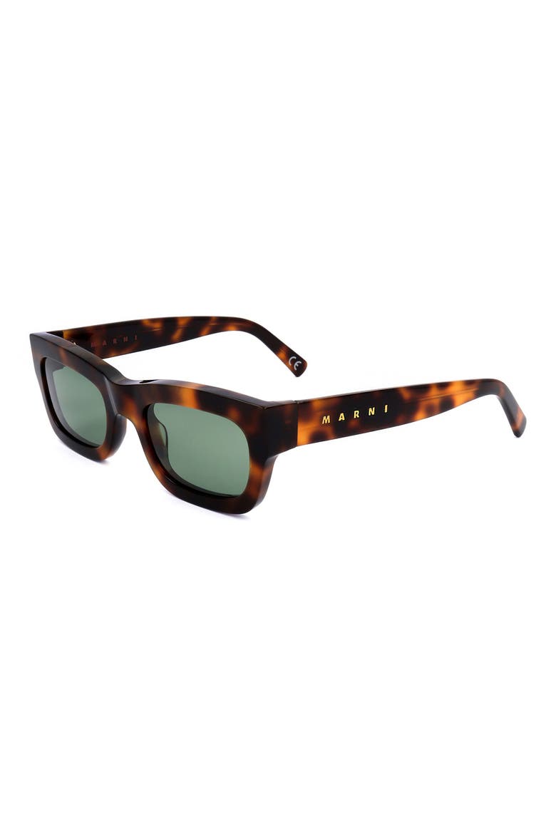 52mm Square Sunglasses, Alternate, color, TORT GREY