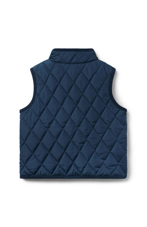 Janie And Jack The Quilted Vest In Blue