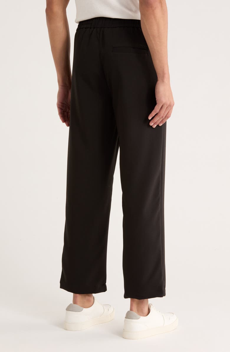 DENIM AND FLOWER Tailored Knit Pants, Alternate, color, Black