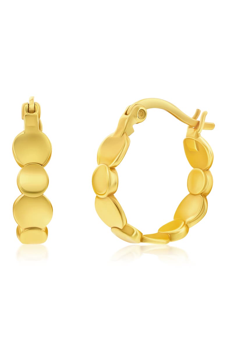 Circle Hoop Earrings, Main, color, GOLD