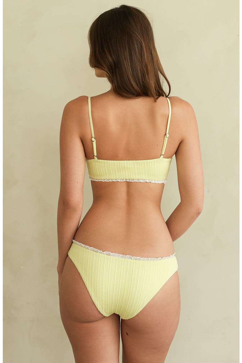 Bruno Scoop Neck Bikini Top, Alternate, color, Tender Yellow