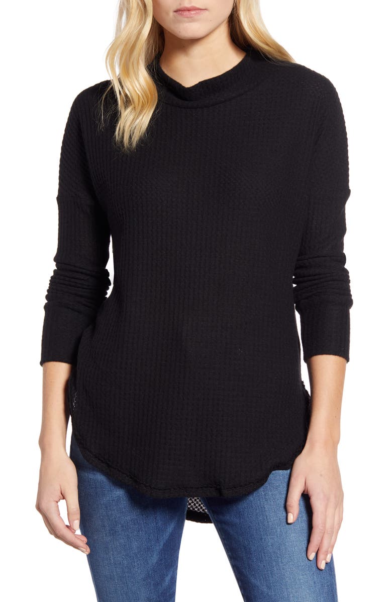 Caslon<sup>®</sup> Thermal Knit Tunic, Main, color, 