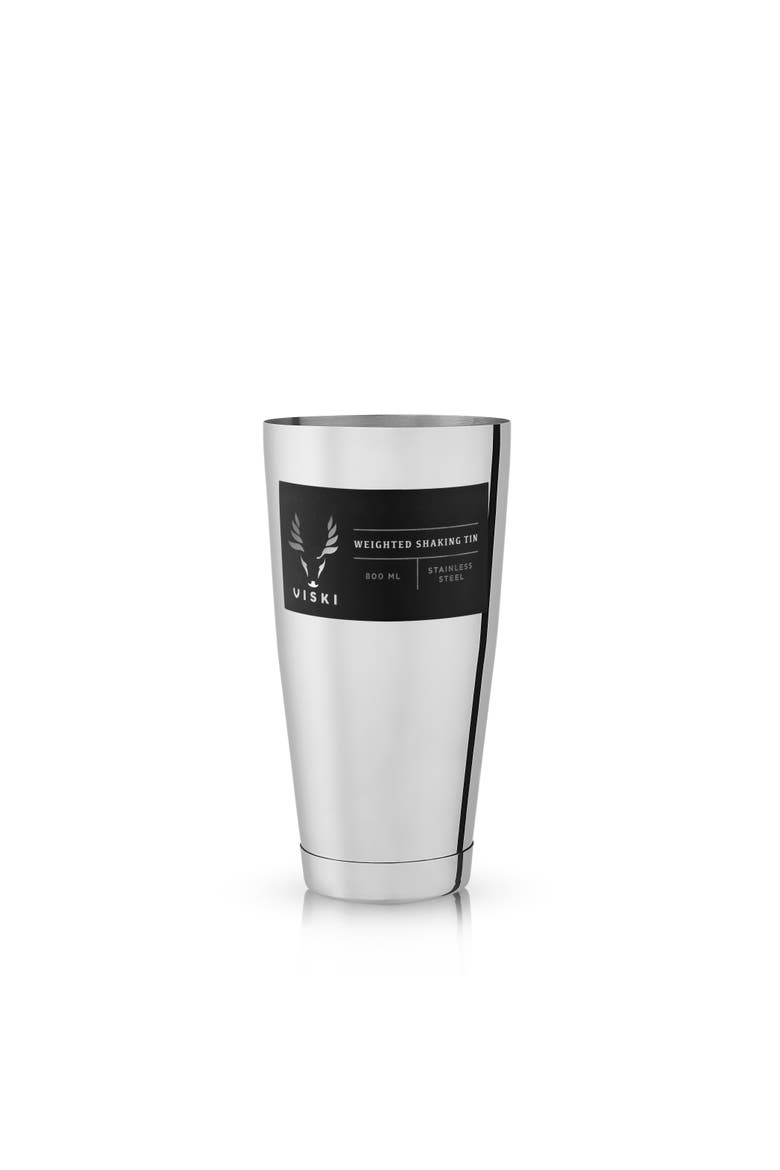 Large Shaking Tin in Stainless Steel, Alternate, color, Silver