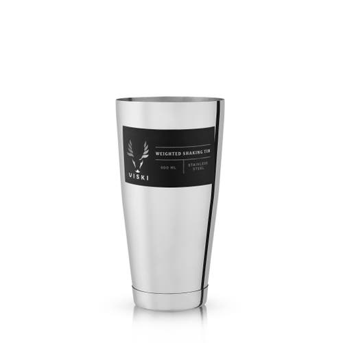 Viski Large Shaking Tin In Silver