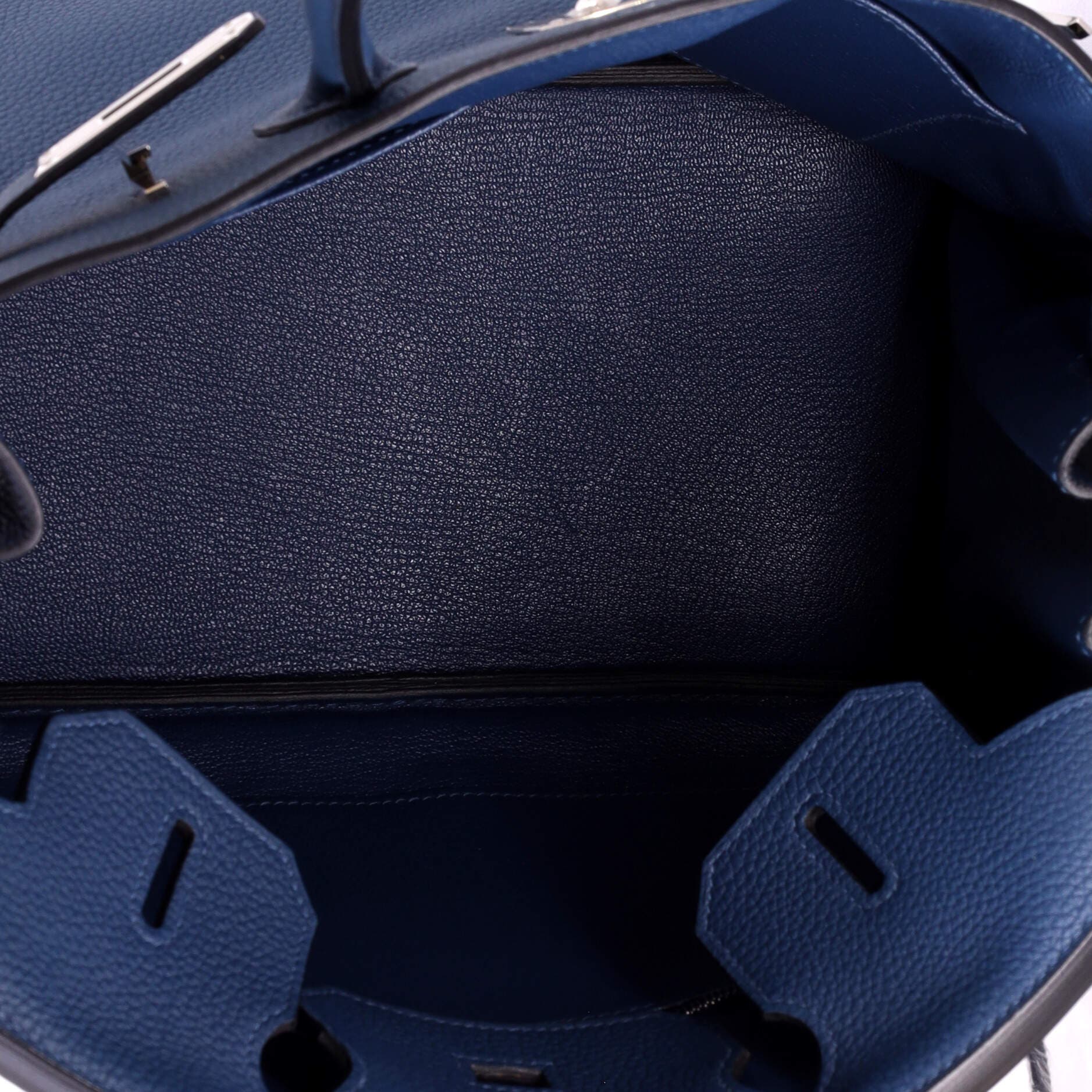 Pre-Owned Hermes Birkin Handbag Blue Togo with Palladium Hardware 30, Alternate, color, 