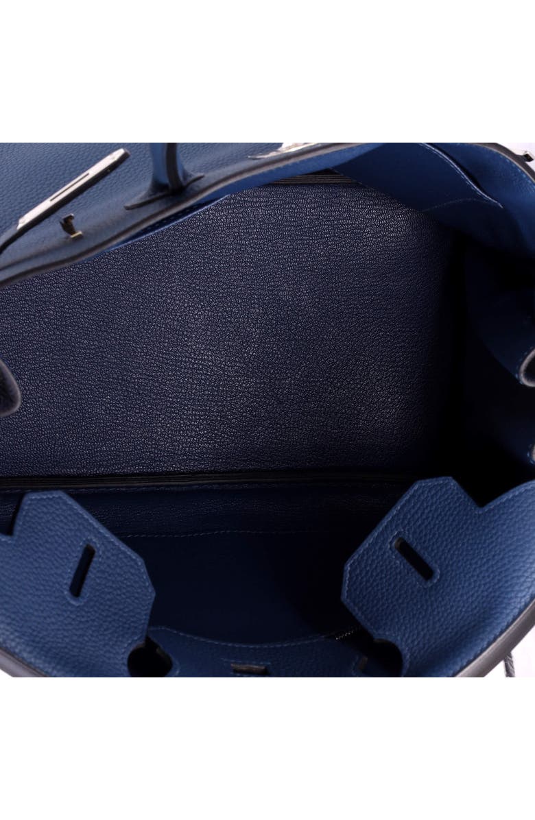 Pre-Owned Hermes Birkin Handbag Blue Togo with Palladium Hardware 30, Alternate, color,